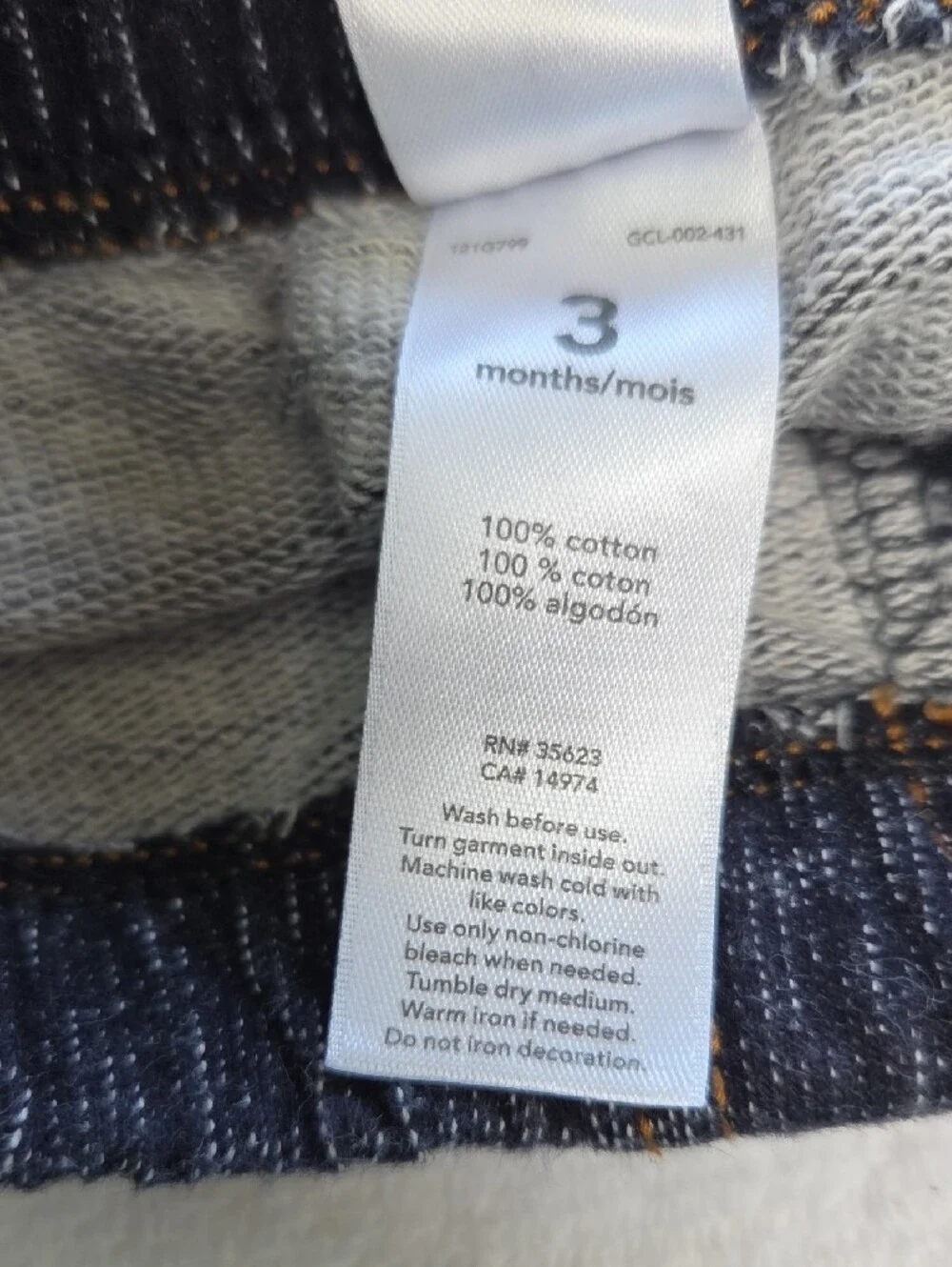 Carter's Striped Green Fox Bodysuit with Navy Pants Sz 3m